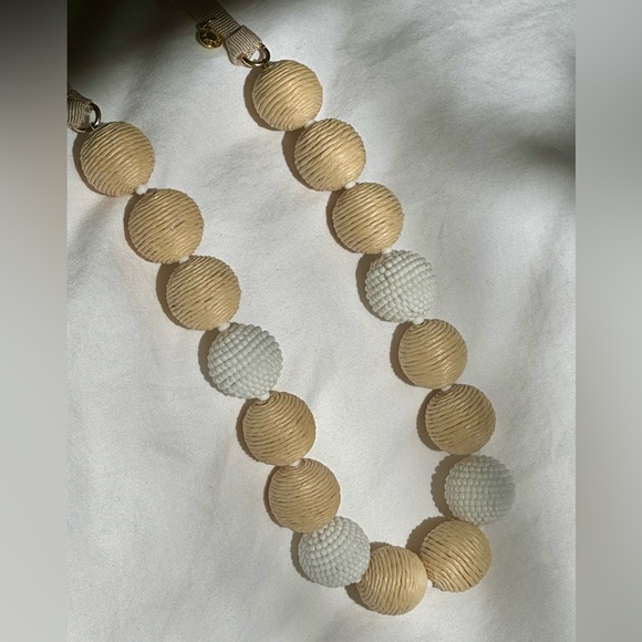 J.Crew Faux-raffia-and-bead gumball necklace - Picture 2 of 5